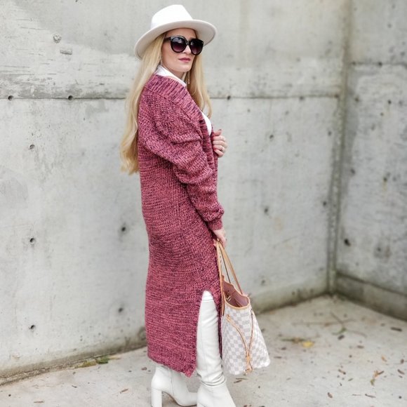 Cardigan Long Sleeve Knitted Sweater Cardi… - Picture 3 of 9